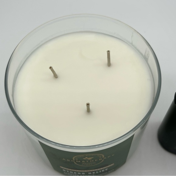 Bath & Body Works Aromatherapy Eucalyptus + Spearmint 3 Wick Candle & Lotion - Picture 4 of 5